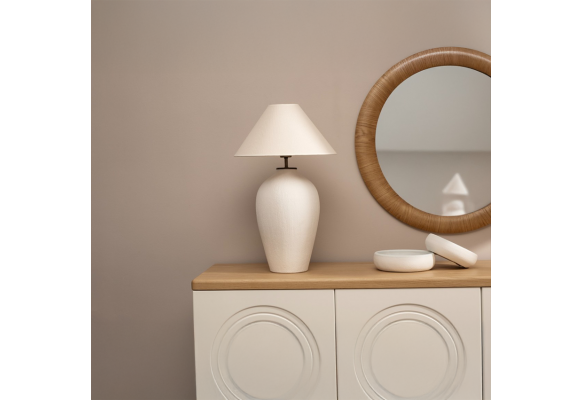 Larissa Dokulu Terracotta Abajur